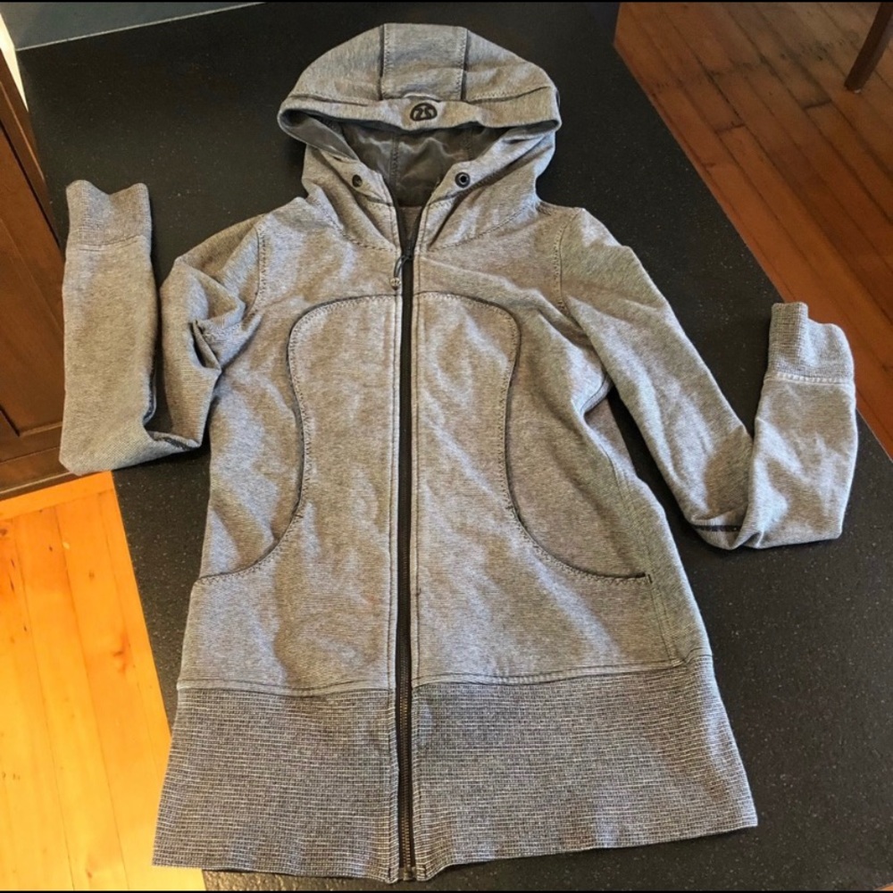 lululemon athletica Gray Hooded Jacket